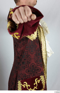 Photos Man in Historical Dress 40 18th century historical clothing red gold and jacket upper body 0011.jpg